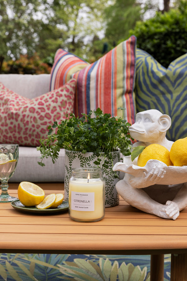 Vibrant outdoor scatter cushion set by Giava Interiors made in South Africa