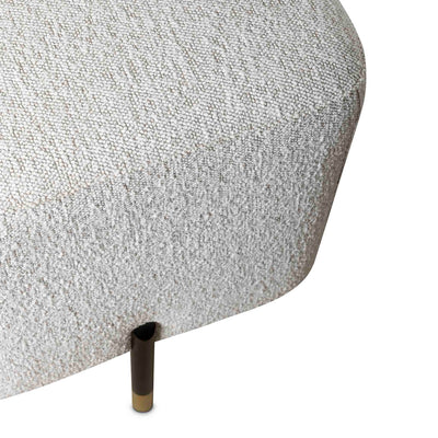 Jeanette ottoman - Cologne Bone