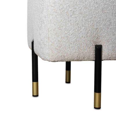 Jeanette ottoman - Cologne Bone