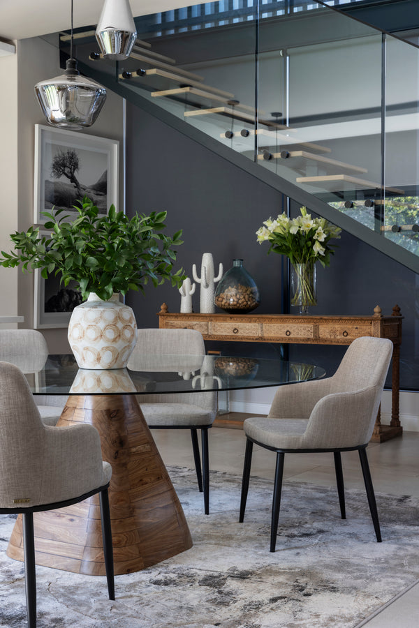Dining room furniture, decor and styling by Giava Interiors in South Africa