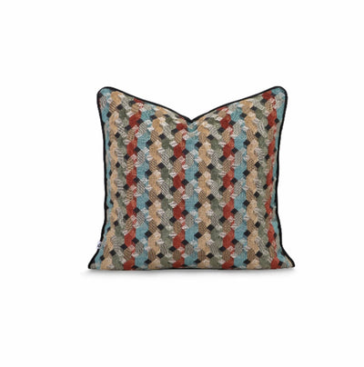 Decorative pillow with a geometric pattern by Giava Interiors made in South Africa