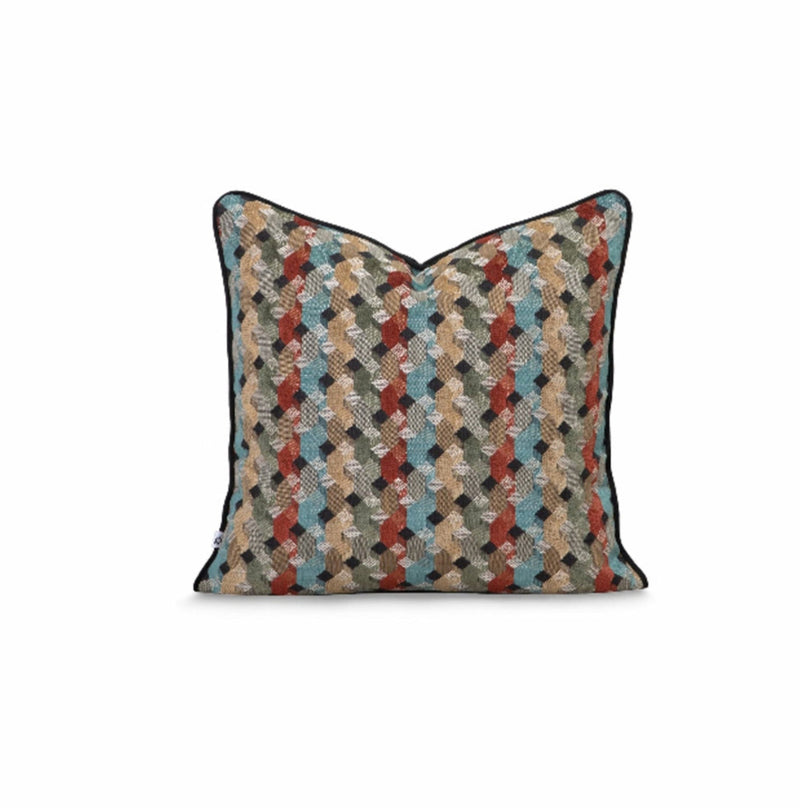 Decorative pillow with a geometric pattern by Giava Interiors made in South Africa