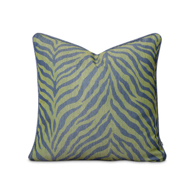 Green and blue zebra stripe outdoor scatter over by Giava Interiors made in South Africa