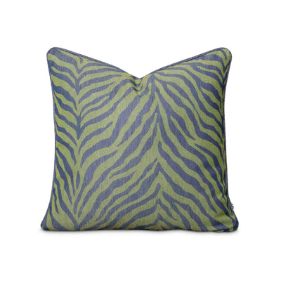 Blue and green zabra patterned scatter by Giava Interiors made in South Africa