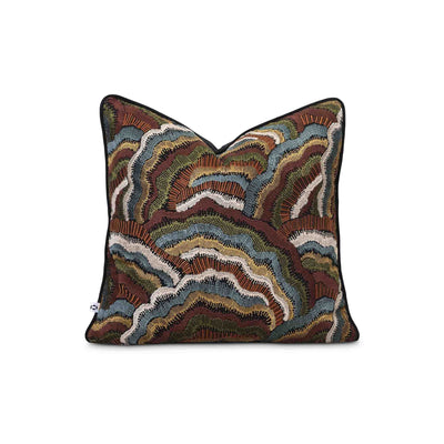Annella Topaze embroided fabric scatter cushion cover by Giava Interiors