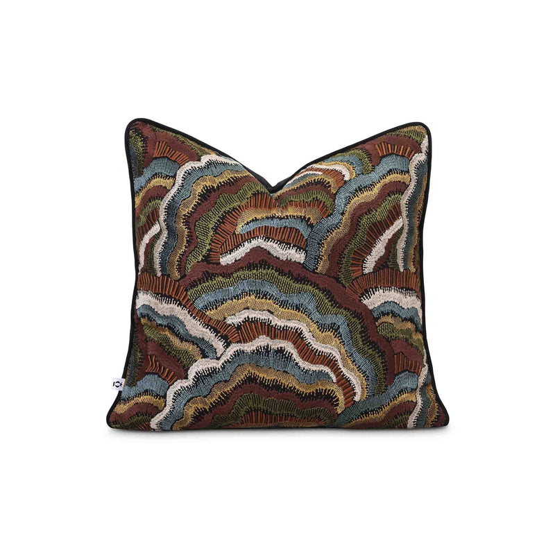 Annella Topaze embroided fabric scatter cushion cover by Giava Interiors