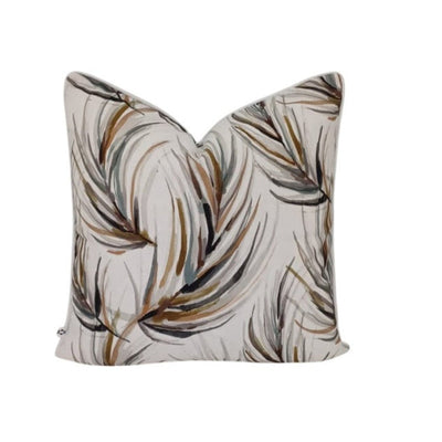 Brushed leaf patterned scatter cover by Giava Interiors made in South Africa