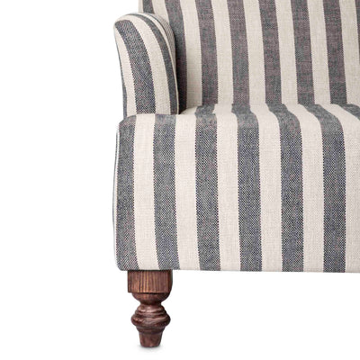 Anisha chair corner and leg details. Made in South Africa by Giava Interiors