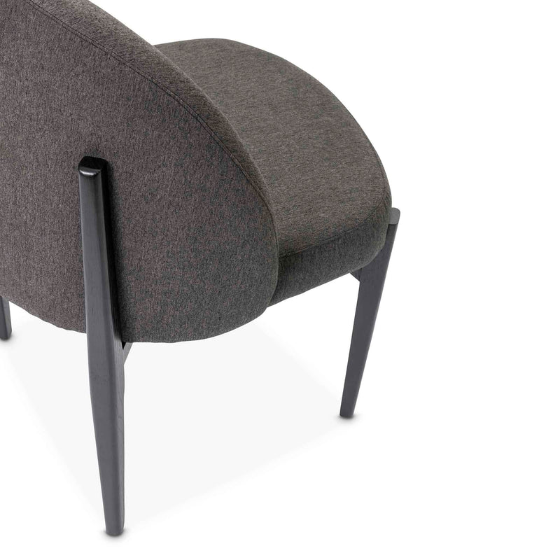 Close-up of the upholstered dining room chair by Giava Interiors. Made in South Africa 