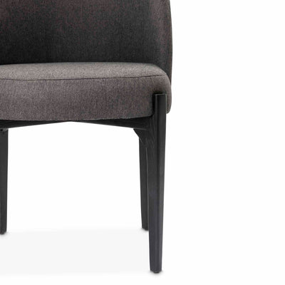 Sturdy wooden leg detail of our dining room chair by Giava Interiors. Made in South Africa 