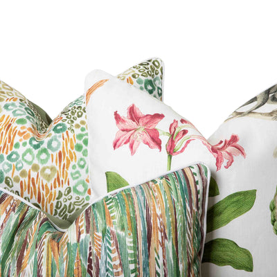 Bright natural and green colour outdoor scatter cushion set by Giava Interiors. Manufactured in South Africa for vibrant garden accents