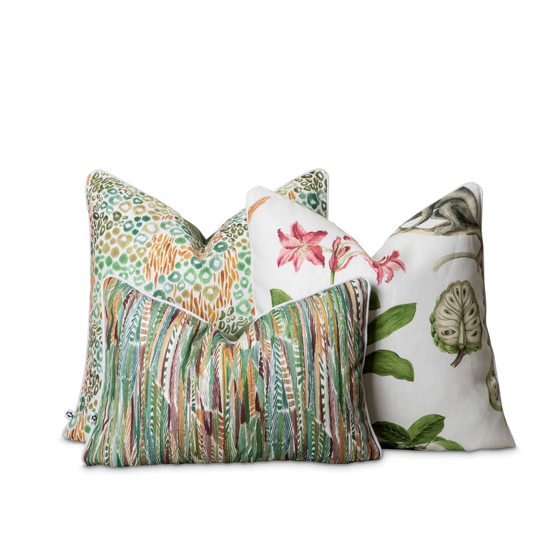 Bright fresh coloured outdoor scatter cushion set by Giava Interiors. Made in South Africa for stylish patio and garden decor
