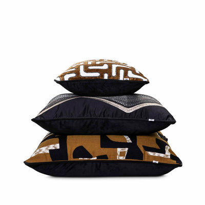 Indoor Bryce scatter cushion set in earthy brown tones by Giava Interiors, handcrafted in South Africa for refined decor
