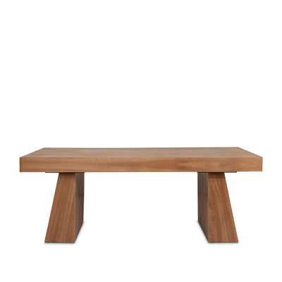 Add elegance with the Riki Kiaat dining table in natural finish by Giava Interiors, handcrafted in South Africa. 