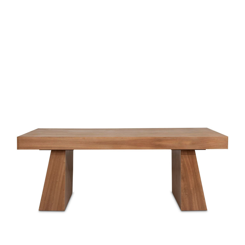 Add elegance with the Riki Kiaat dining table in natural finish by Giava Interiors, handcrafted in South Africa. 