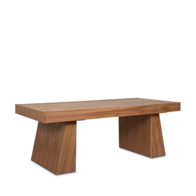The solid Kiaat Riki dining table in natural by Giava Interiors, adds elegance to your home. Handcrafted in South Africa.