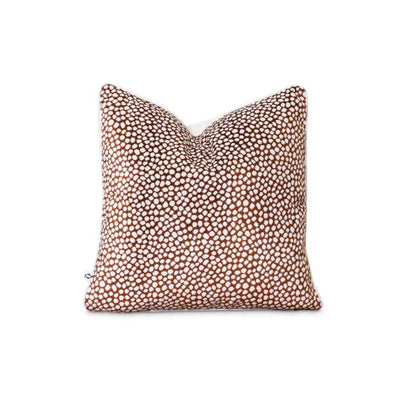 Textures Borla Terre scatter cover with terracotta and white speckle pattern by Giava Interiors, South Africa