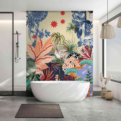Vibrant coloured wall mural by Giava Interiors. Manufactured in South Africa