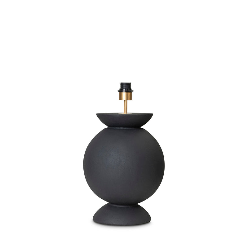 The black textured belly lamp base by Giava Interiors manufactured in South Africa