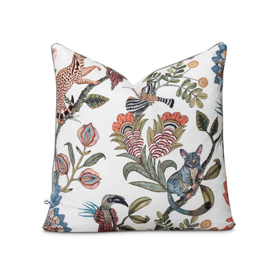 Camp Critters Coral Linen Scatter with lipcord detail by Giava Interiors