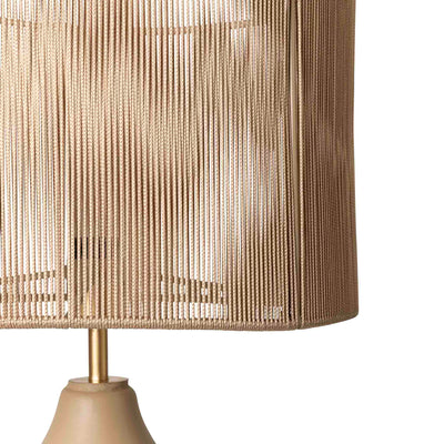 Hand woven cotton shade in tan closeup by Giava Interiors made in South Africa