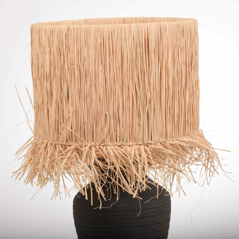 Raffia lampshade full image. Handmade in South Africa by Giava Interiors.