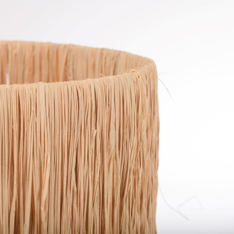 Raffia lampshade handmade in South Africa by Giava Interiors.