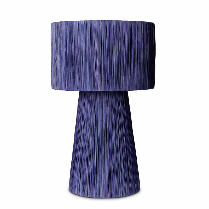 Studio 19 Hightower Raffia Table Lamp in Cobalt Blue