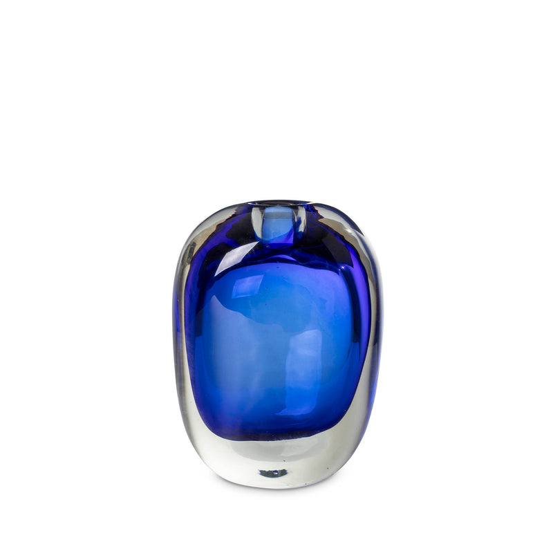 Tony Glass Vase in Cobalt Blue