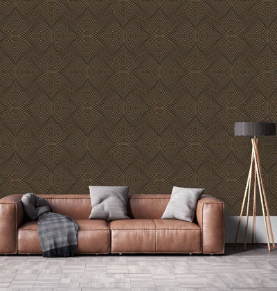 Living room featuring Elle Wallpaper by Giava Interiors made in South Africa