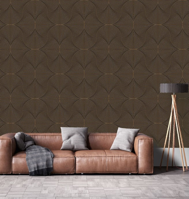 Living room featuring Elle Wallpaper by Giava Interiors made in South Africa