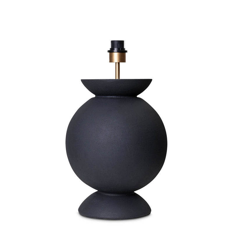 Ebony Belly Lamp textured base string Giava Interiors. Handcrafted in South Africa, perfect for modern spaces.