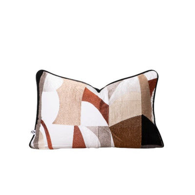 Decorative pillow with geometric pattern by Giava Interiors made in South Africa