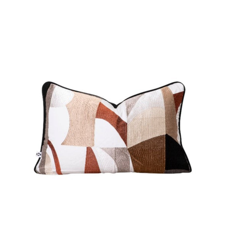Decorative pillow with geometric pattern by Giava Interiors made in South Africa