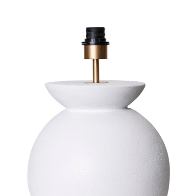 Fitting on the bisque belly lamp by Giava Interiors by made in South Africa