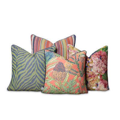 Multicolour embroidered scatter cushion set by Giava Interiors. Made in South Africa