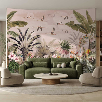Flamants Roses Wall Mural