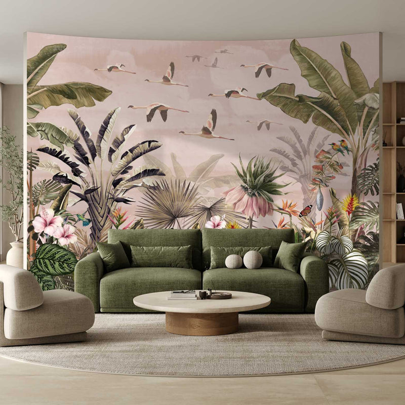 Flamants Roses Wall Mural
