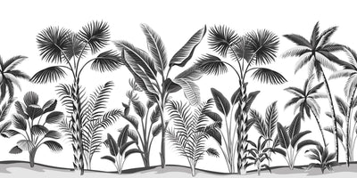 Monotone Palms Wallpaper