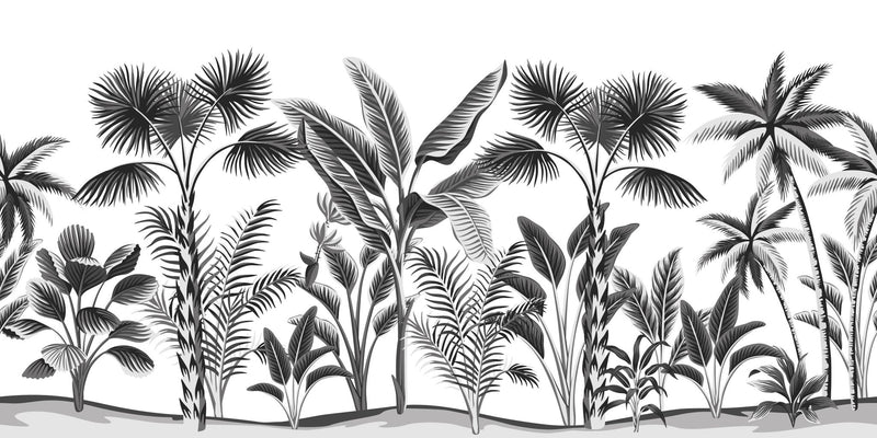 Monotone Palms Wallpaper