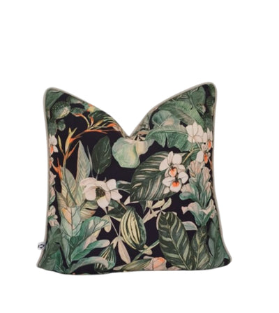 Orchids in green scatter cushion cover by Giava Interiors made in South Africa