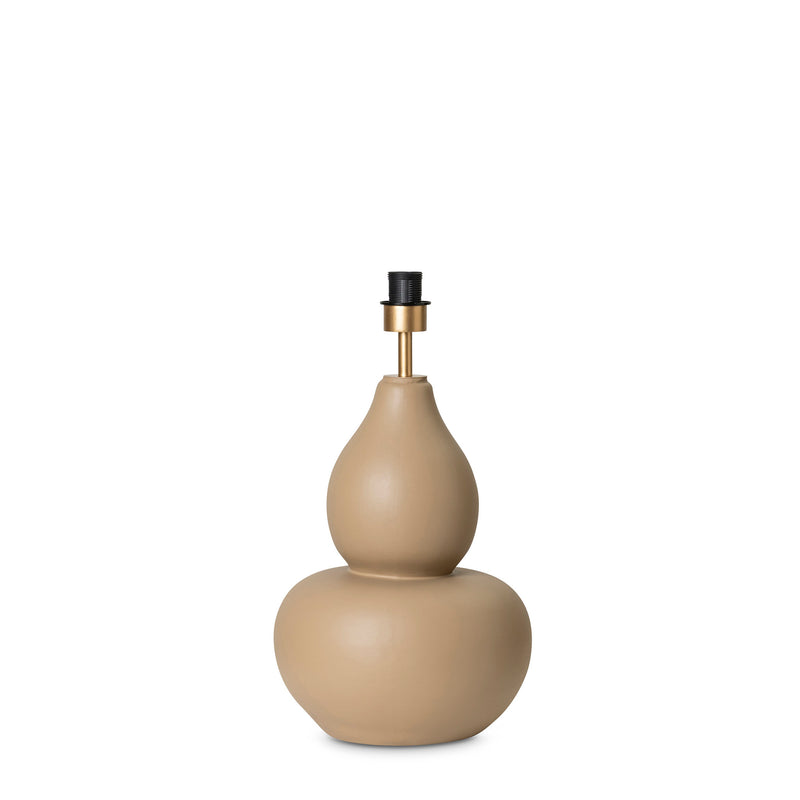 Gourd lamp base in tan by Giava Interiors made in South Africa