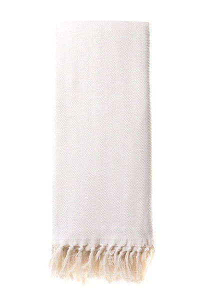 Herrinone throw in pearl white by Giava Interiors made in outh Africa