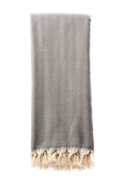 Woven herringbone throw by Giava Interiors. Manufactured in South Africa
