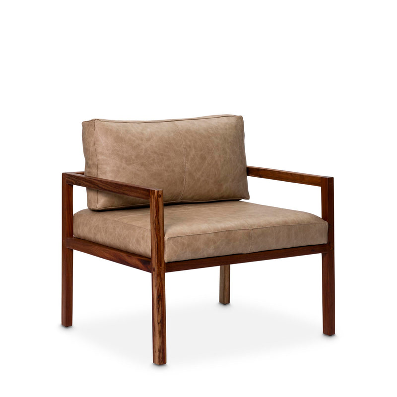 Siena Kiaat Occasional chair with leather cushions by Giava Interiors made in South Africa