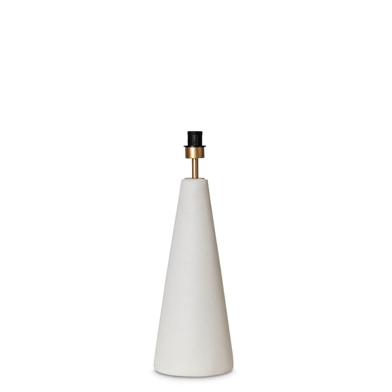 Textured bisque cone lamp base by Giava Interiors made in South Africa