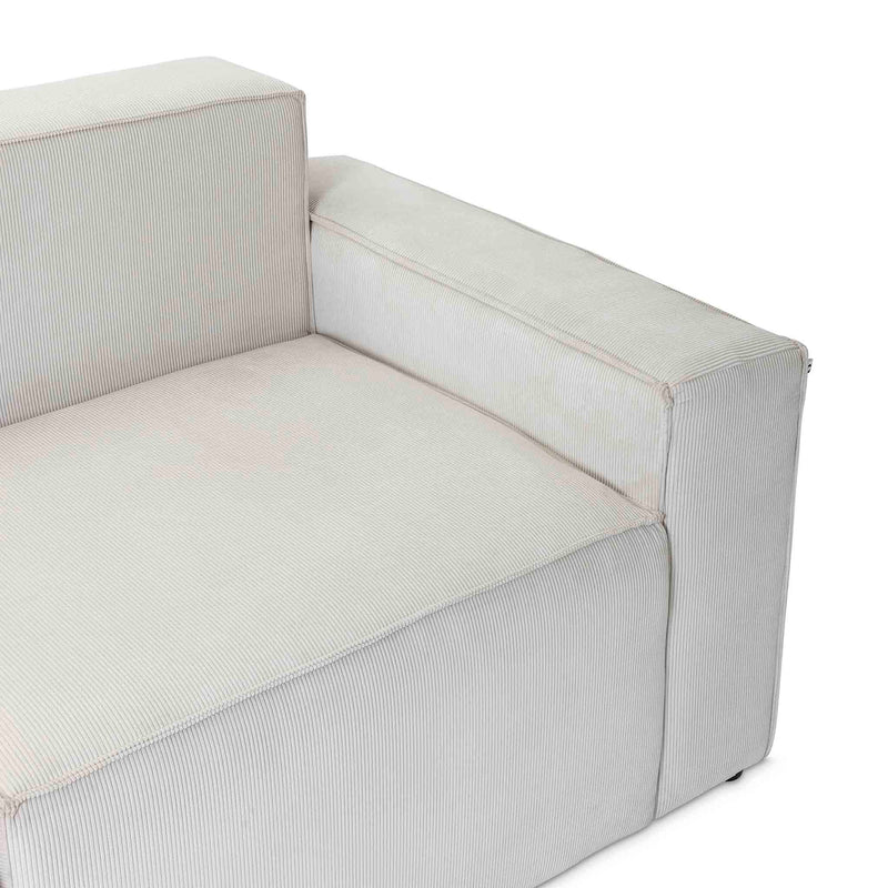 Arm and seat of the Lee daybed couch by Giava Interiors, a modern luxury furniture piece, handmade in South Africa
