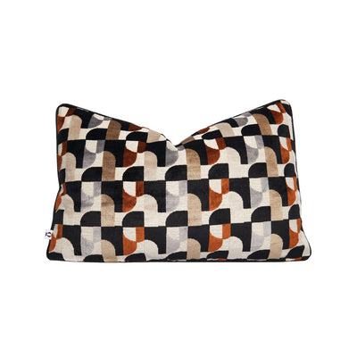 Geo in browns, black, grey & beige patterned scatter by Giava Interiors. Made in South Africa.