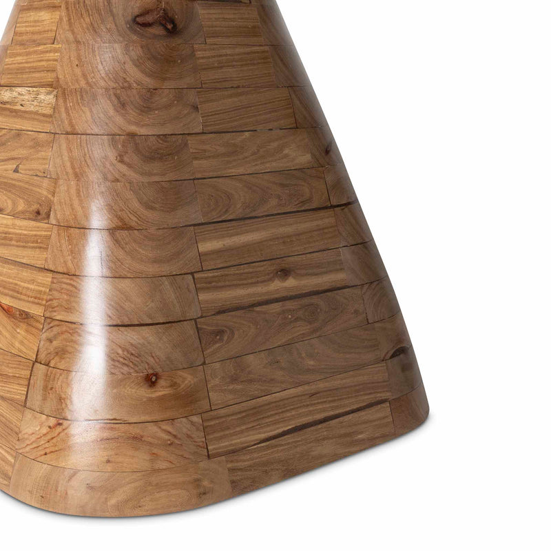 Makonde Dining Table wood base closeup by Giava Interiors made in South Africa