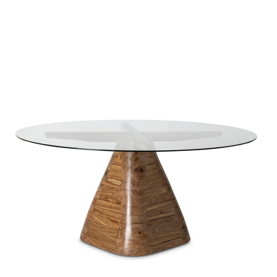 Makonde Table with glass top by Giava Interiors made in South Africa